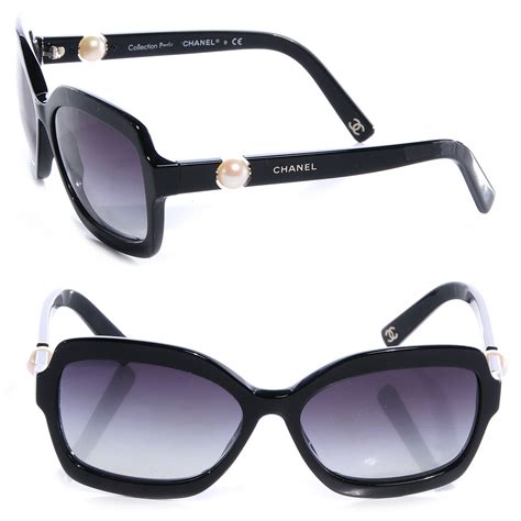 chanel sunglasses with pearl on side